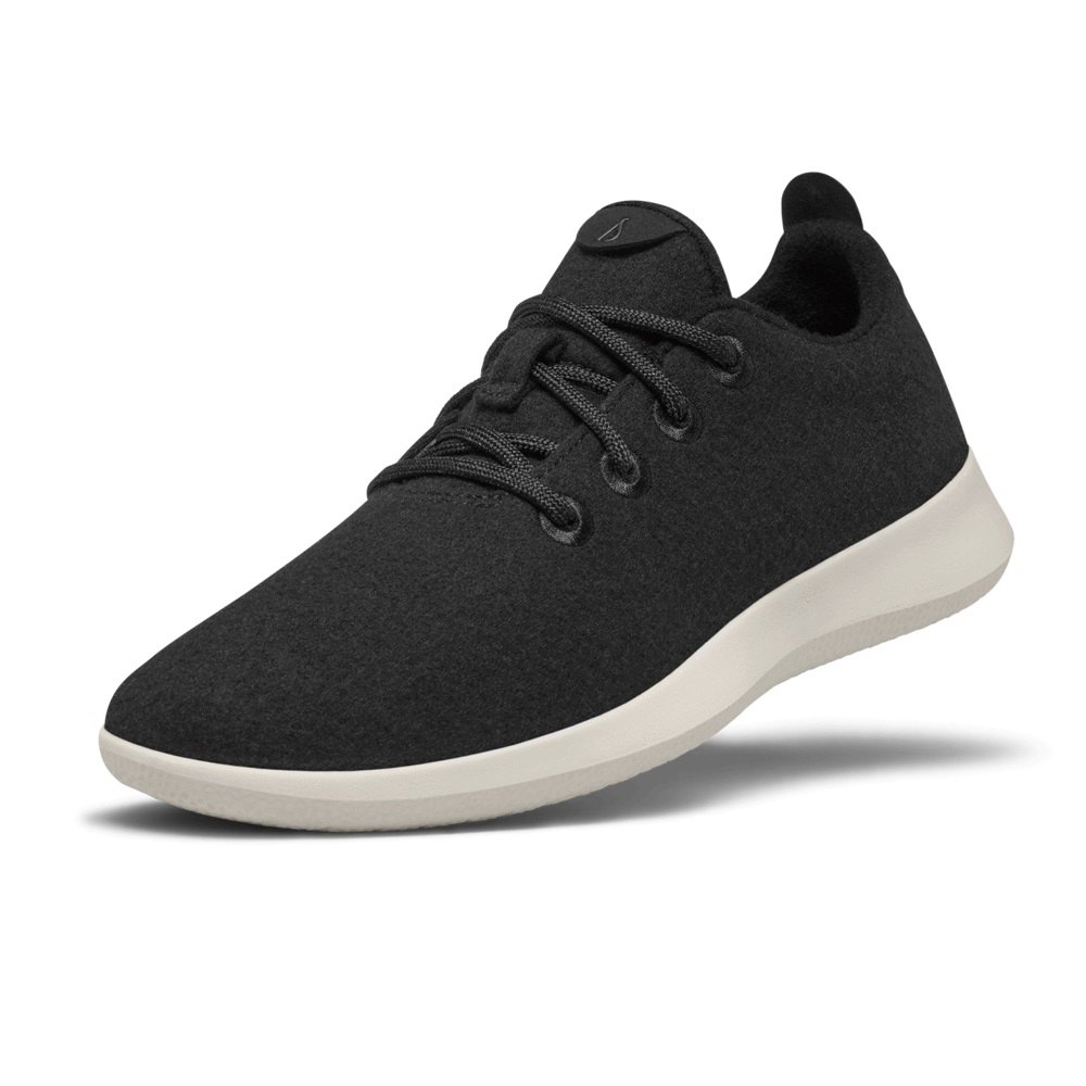 Allbirds Wool Runners - Basket Noir Femme | QHS-88090734