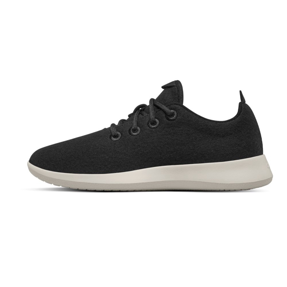 Allbirds Wool Runners - Basket Noir Femme | QHS-88090734