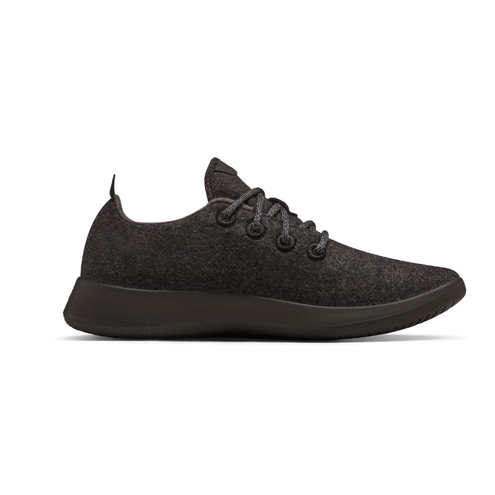 Allbirds Wool Runners - Basket Noir Femme | VEK-43021391