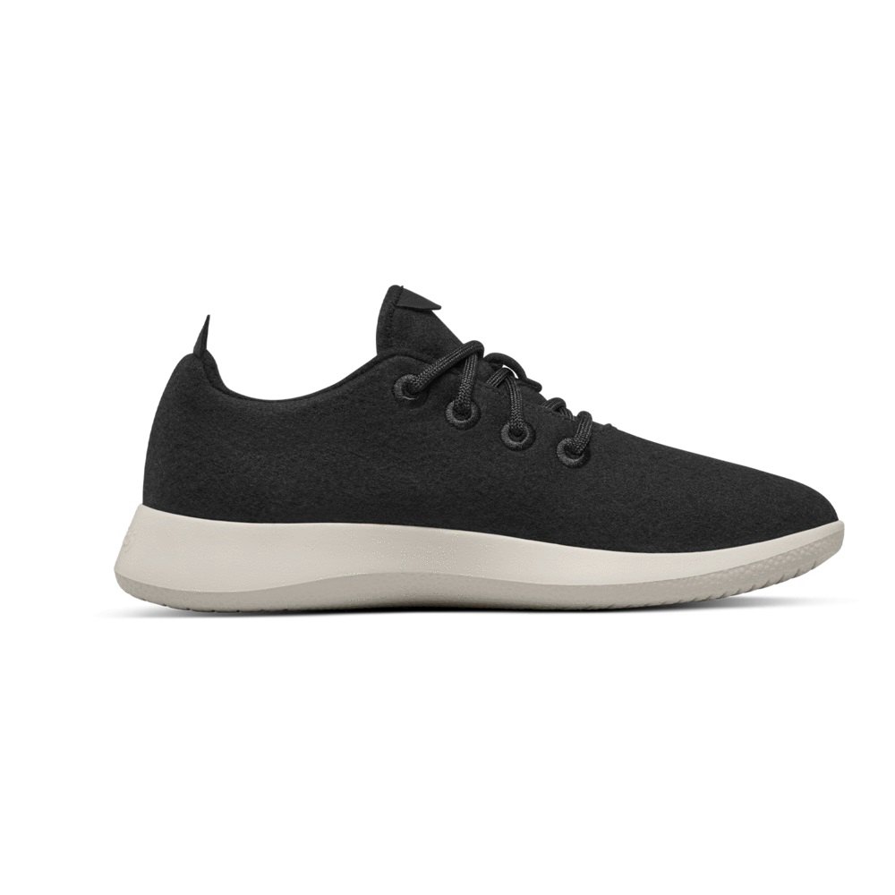 Allbirds Wool Runners - Basket Noir Femme | QHS-88090734