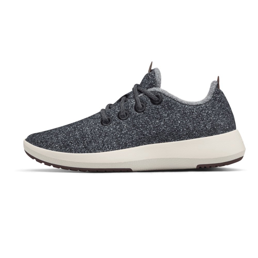 Allbirds Wool Runner Mizzles - Basket Grise Foncé Femme | XIC-67737826