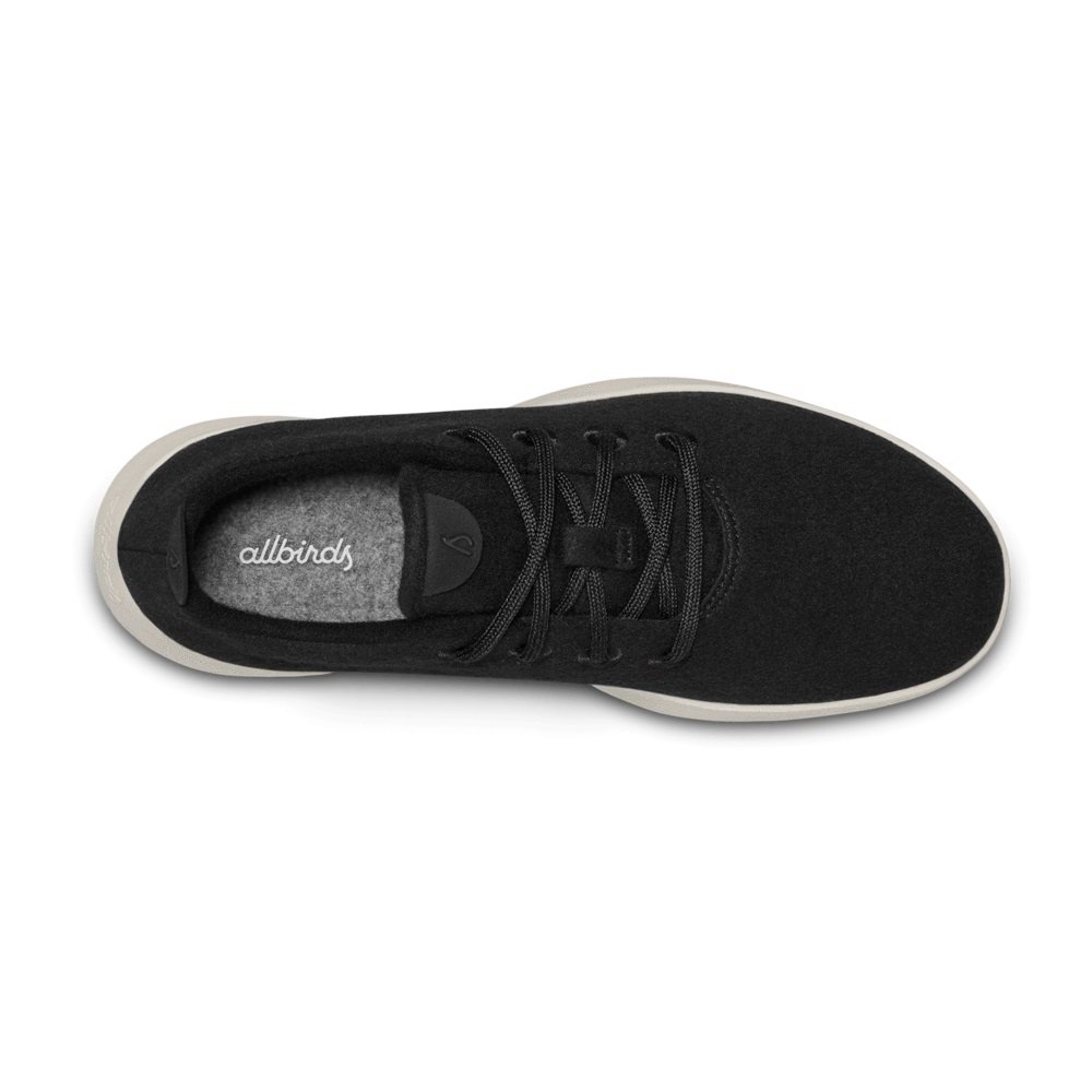 Allbirds Wool Runners - Basket Noir Femme | QHS-88090734