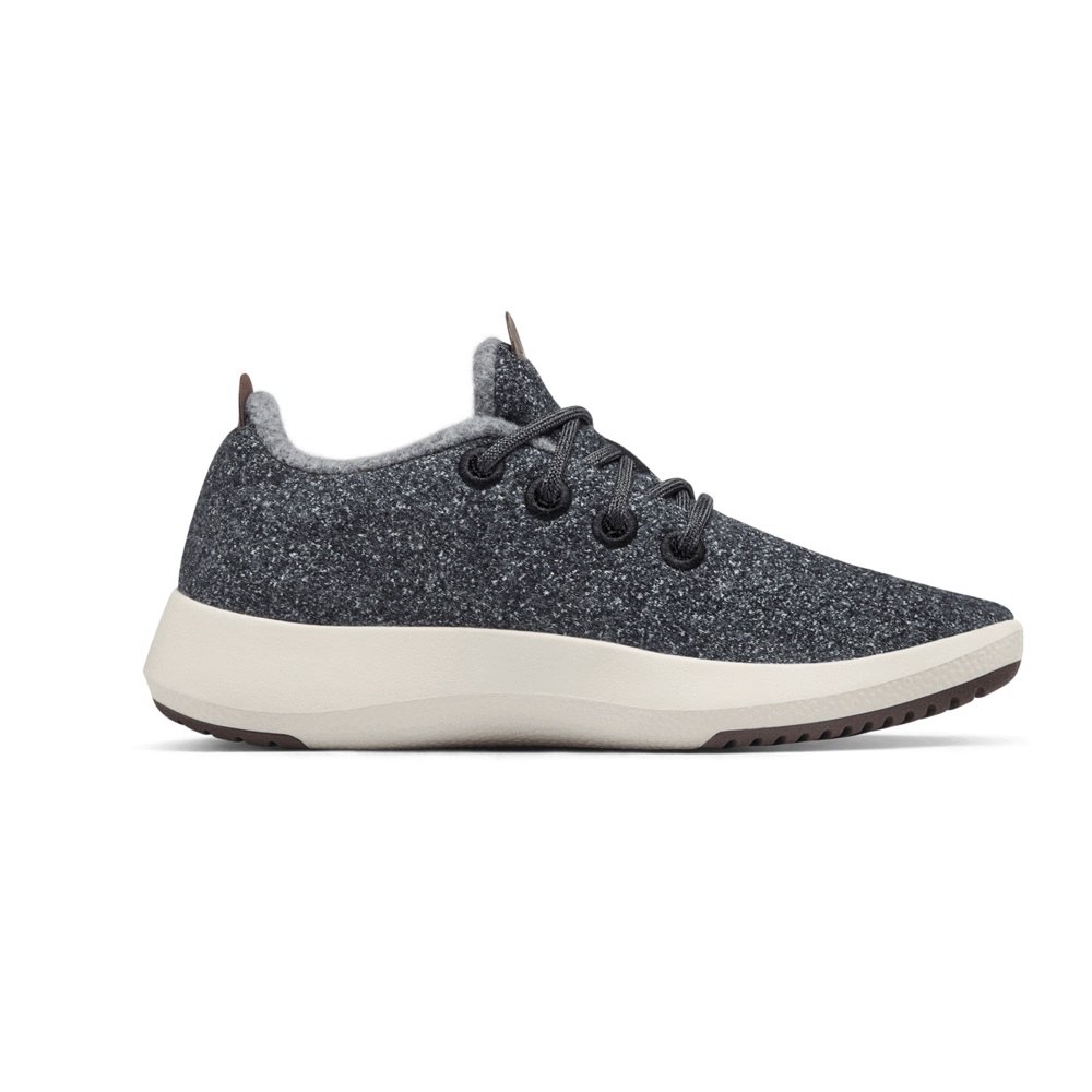 Allbirds Wool Runner Mizzles - Basket Grise Foncé Femme | XIC-67737826