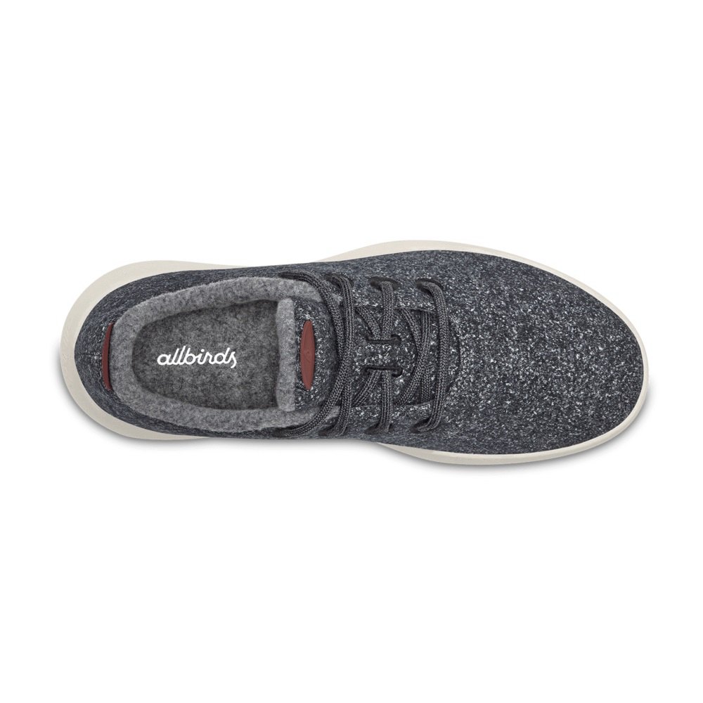 Allbirds Wool Runner Mizzles - Basket Grise Foncé Femme | XIC-67737826