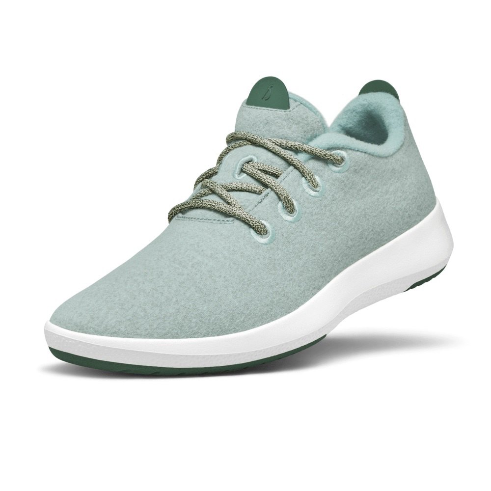 Allbirds Wool Runner Mizzles - Basket Menthe Femme | QZJ-76658934