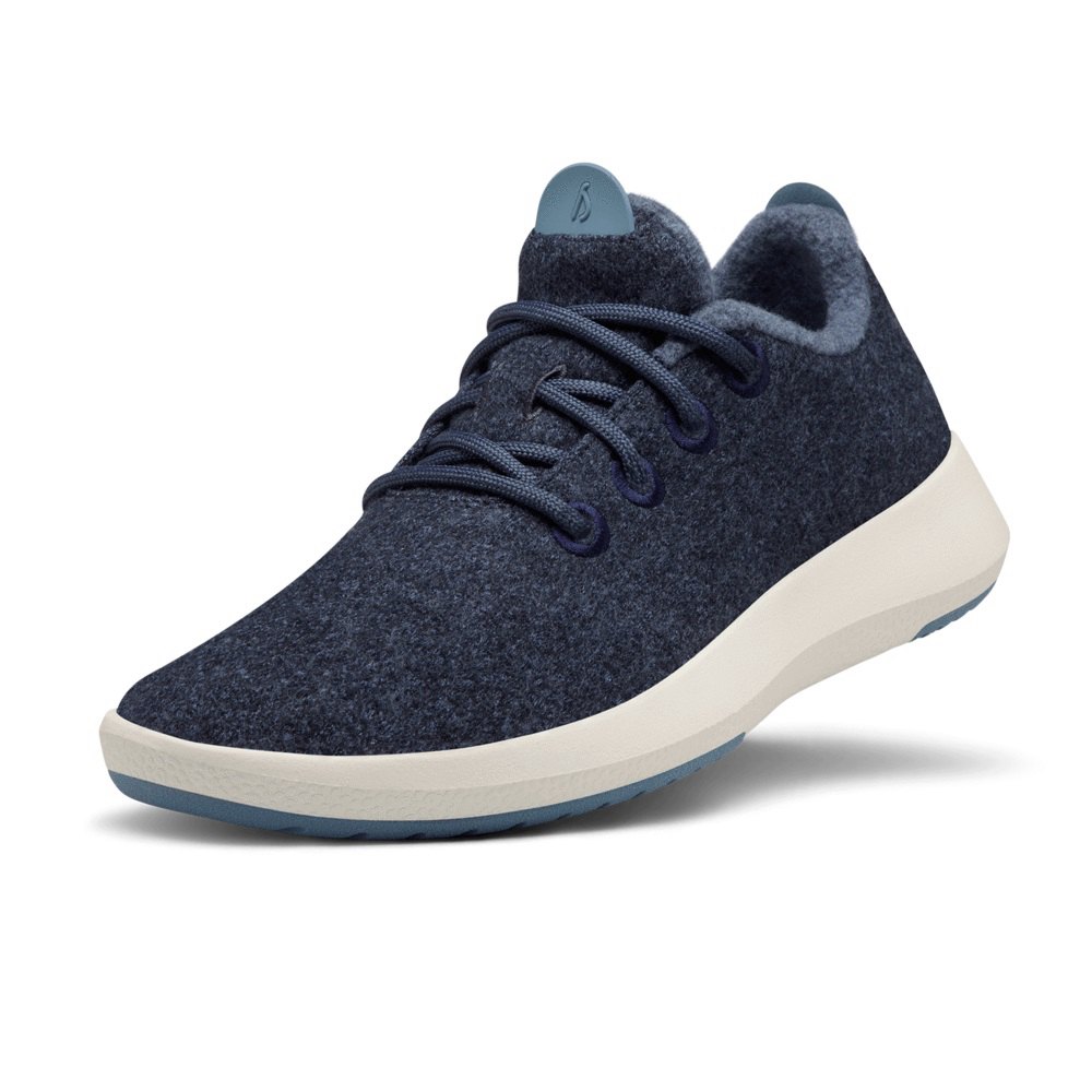 Allbirds Wool Runner Mizzles - Basket Bleu Marine Femme | YVX-66751823