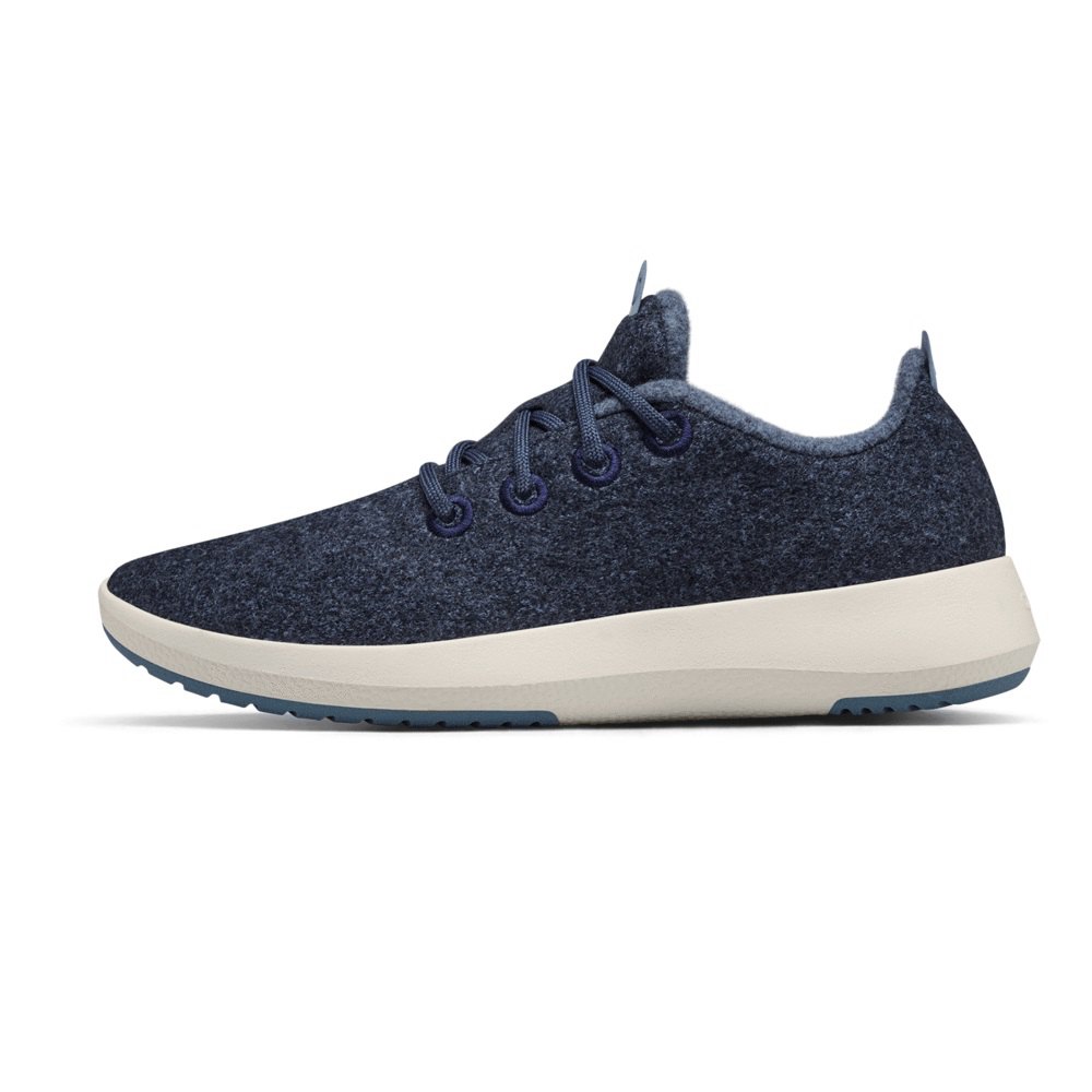 Allbirds Wool Runner Mizzles - Basket Bleu Marine Femme | YVX-66751823