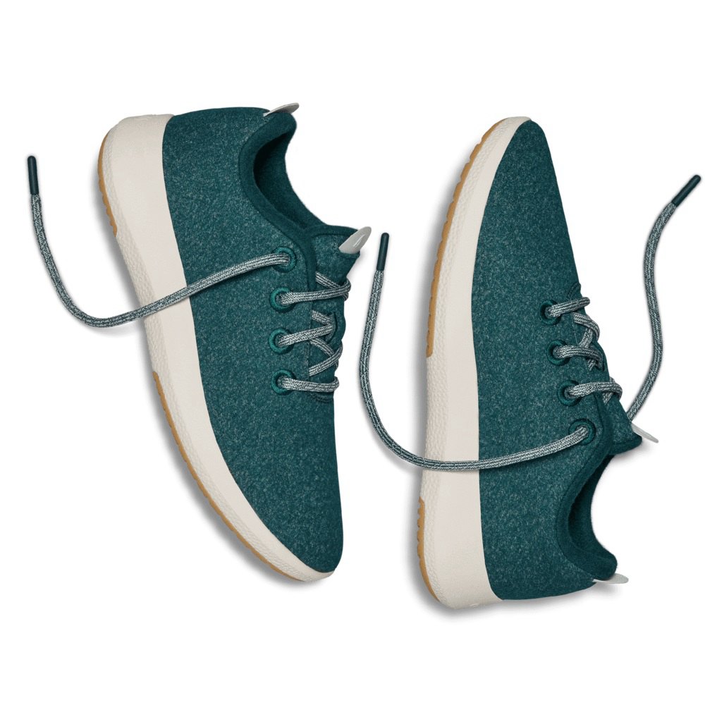 Allbirds Wool Runner Mizzles - Basket Vert Femme | KND-28058779