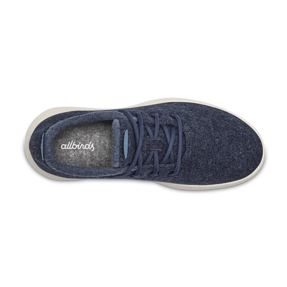 Allbirds Wool Runner Mizzles - Basket Bleu Marine Femme | YVX-66751823