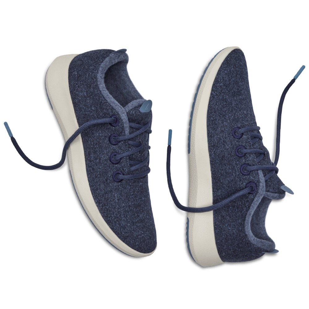 Allbirds Wool Runner Mizzles - Basket Bleu Marine Femme | YVX-66751823