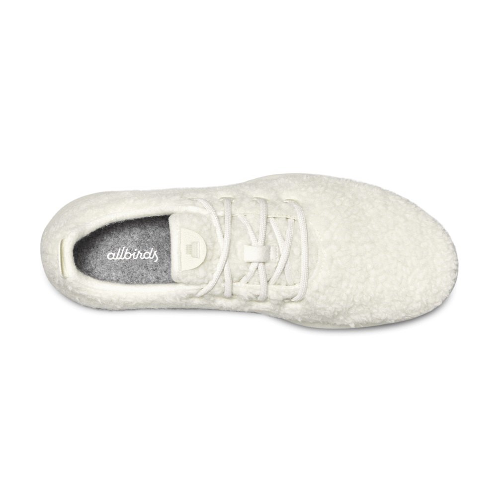 Allbirds Wool Runner Fluffs - Basket Blanche Femme | QGS-86892976