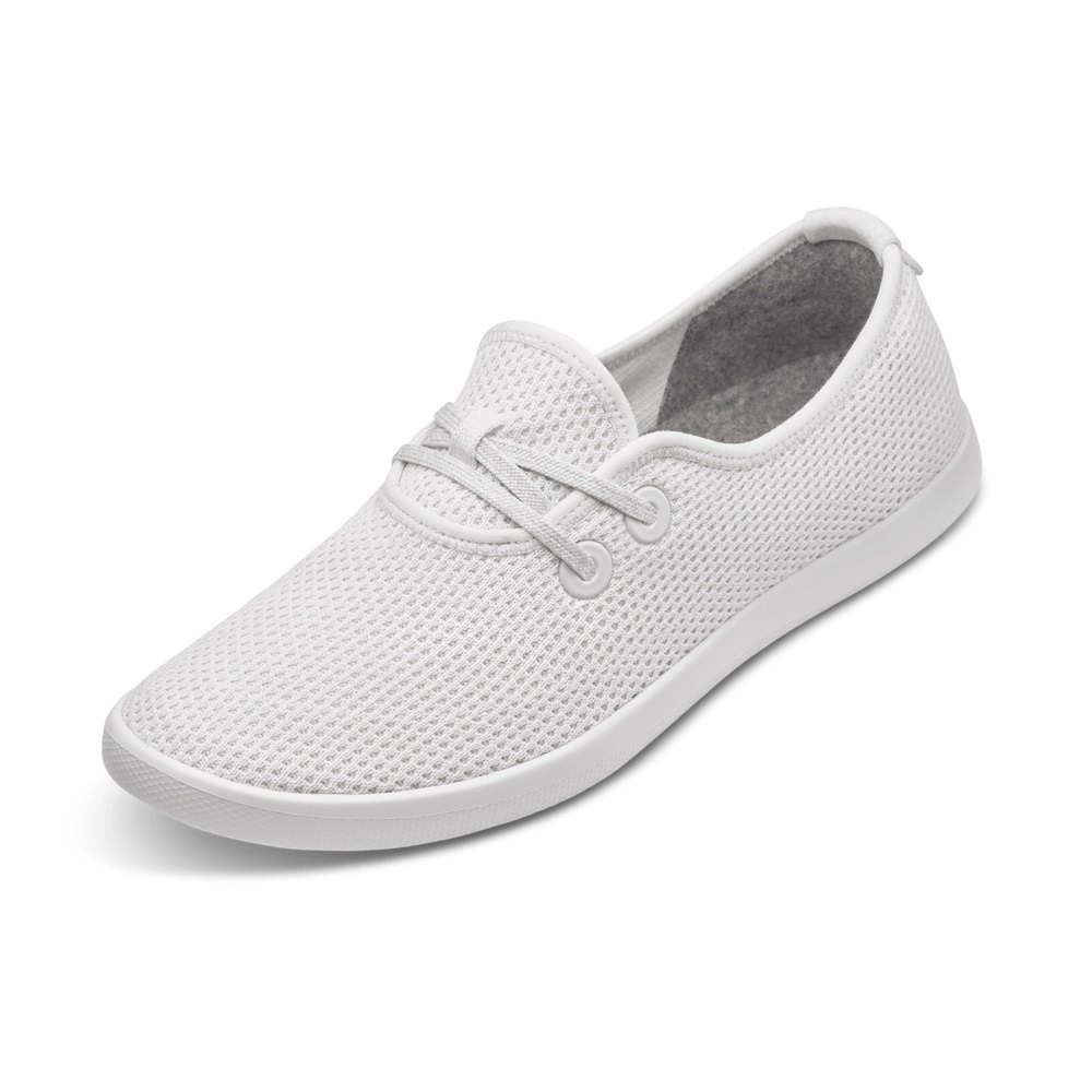 Allbirds Tree Skippers - Chaussure Bateau Blanche Femme | HVR-69875824