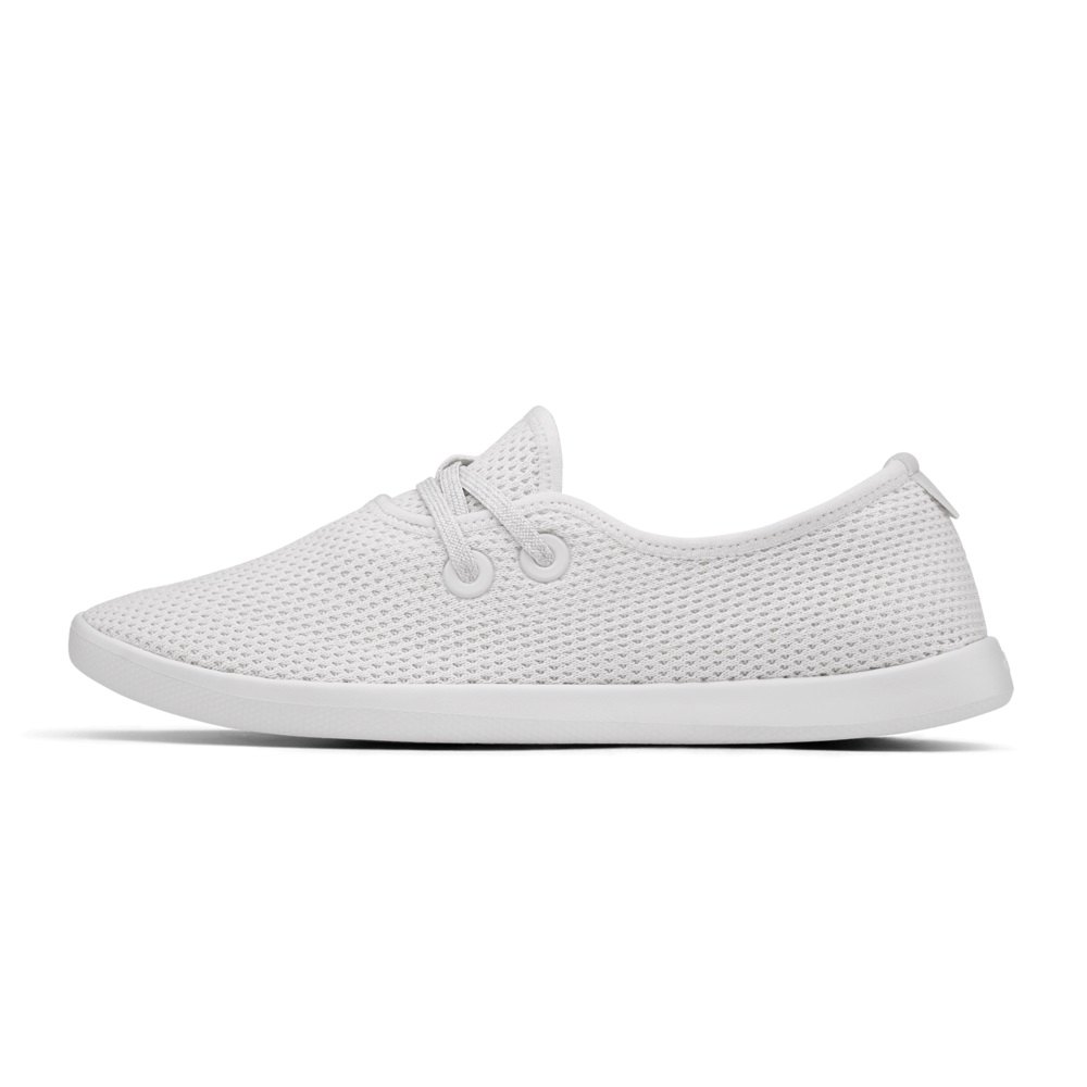 Allbirds Tree Skippers - Chaussure Bateau Blanche Femme | HVR-69875824