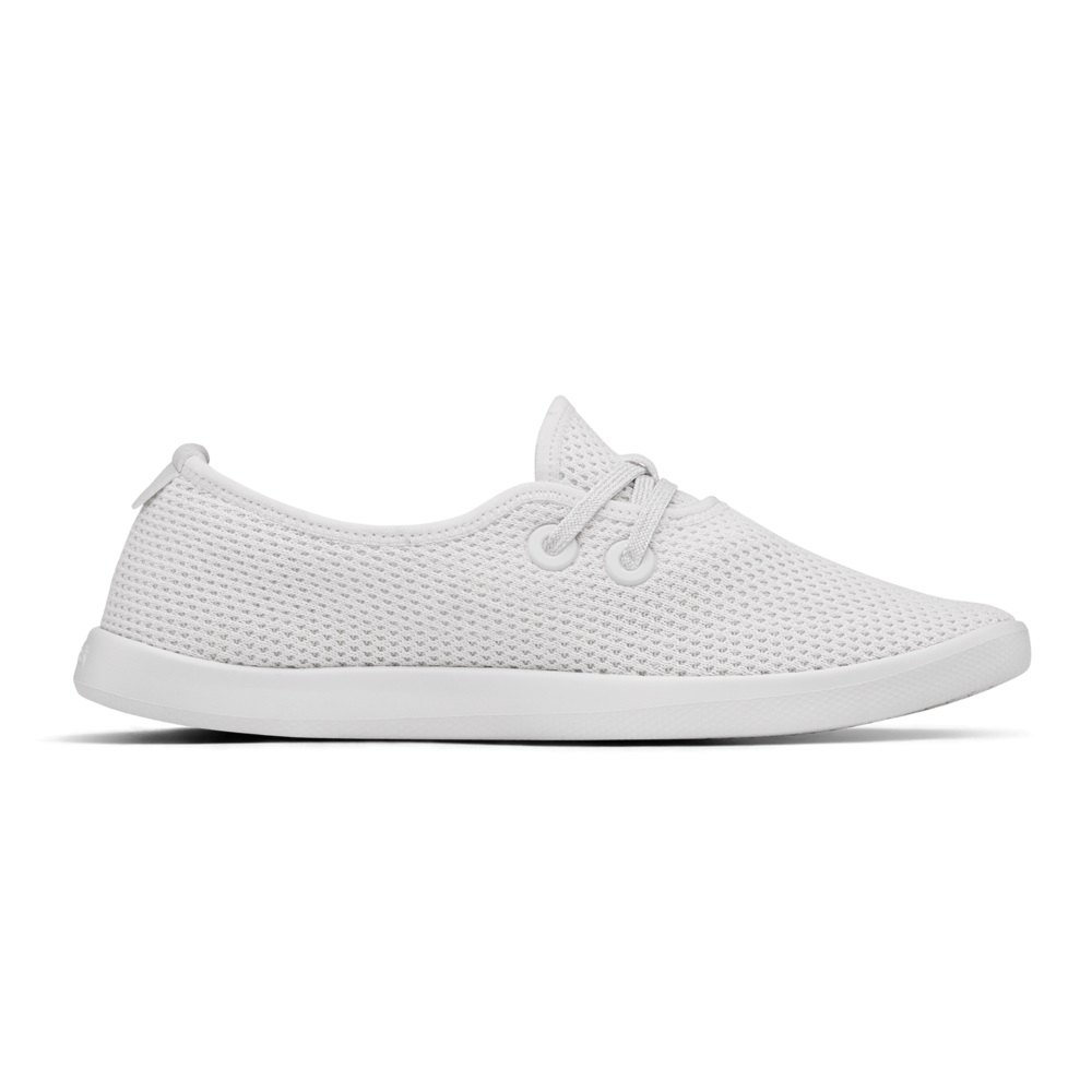 Allbirds Tree Skippers - Chaussure Bateau Blanche Femme | HVR-69875824