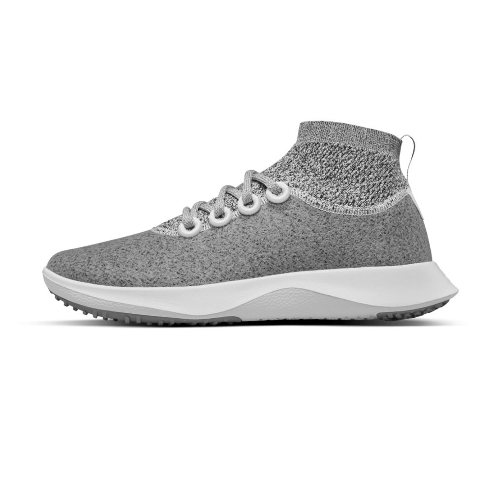 Allbirds Wool Dasher Mizzles Mid - Chaussure Running Grise Femme | VAH-72607918