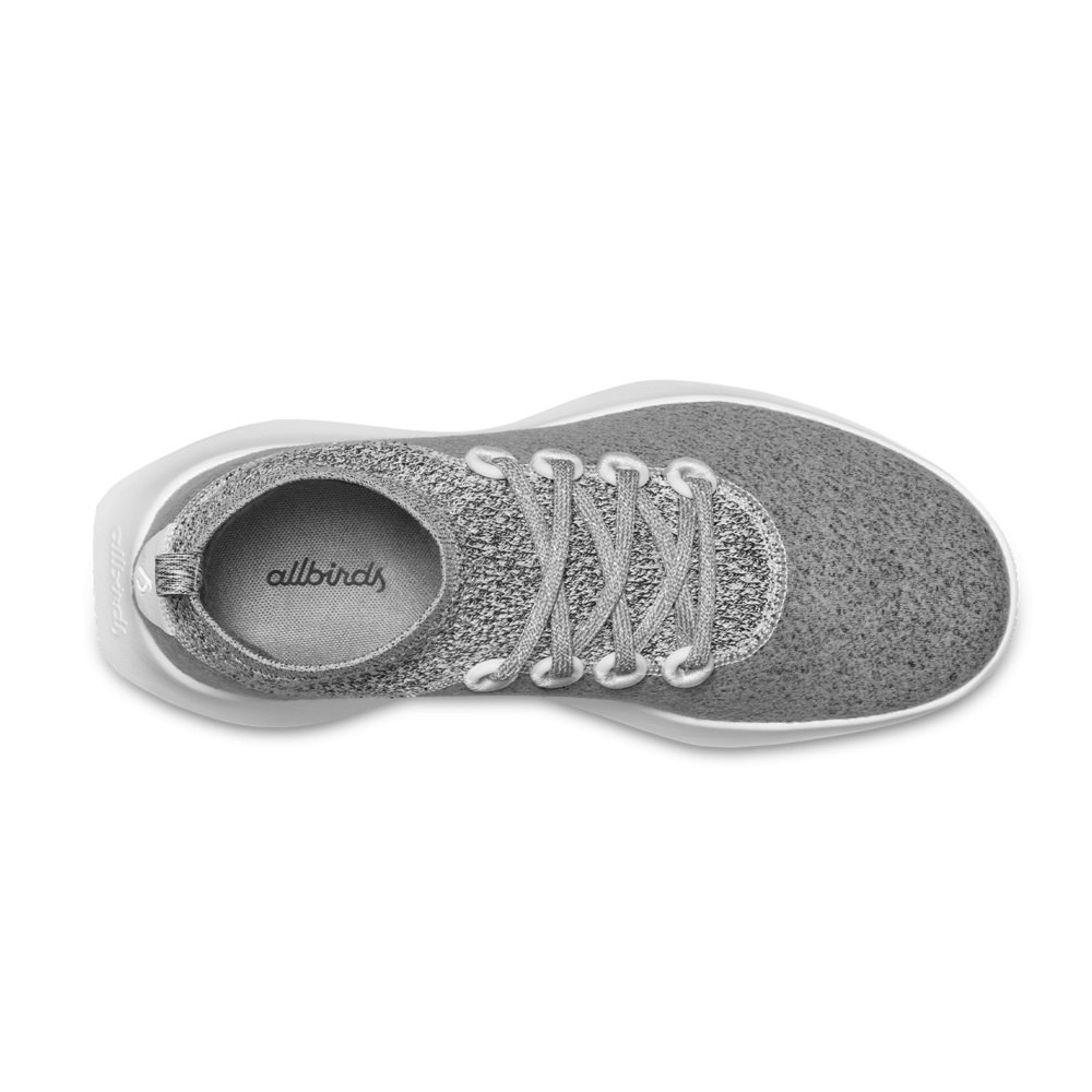 Allbirds Wool Dasher Mizzles Mid - Chaussure Running Grise Femme | VAH-72607918