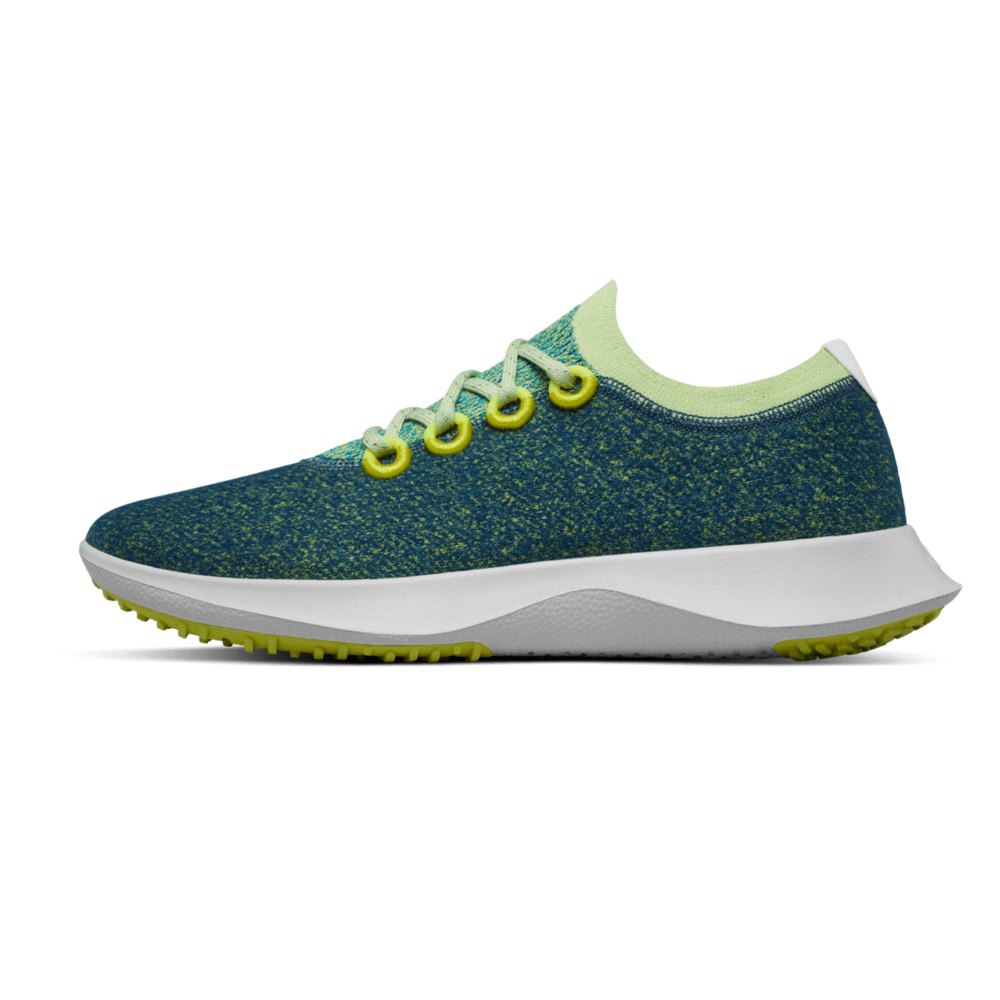 Allbirds Wool Dasher Mizzles - Chaussure Running Vert Femme | YTX-54636231