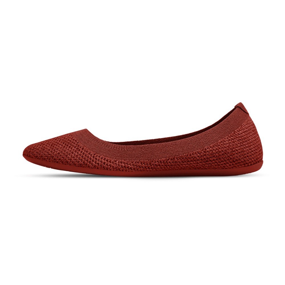 Allbirds Tree Breezers - Chaussures Plates Bordeaux Femme | OCA-01626740