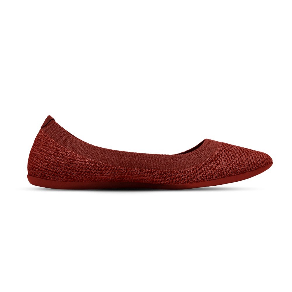 Allbirds Tree Breezers - Chaussures Plates Bordeaux Femme | OCA-01626740