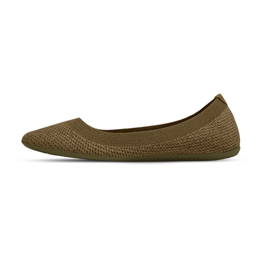 Allbirds Tree Breezers - Chaussures Plates Vert Foncé Olive Femme | TWC-49331037