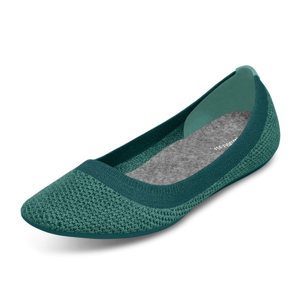 Allbirds Tree Breezers - Chaussures Plates Vert Femme | IAN-36565486