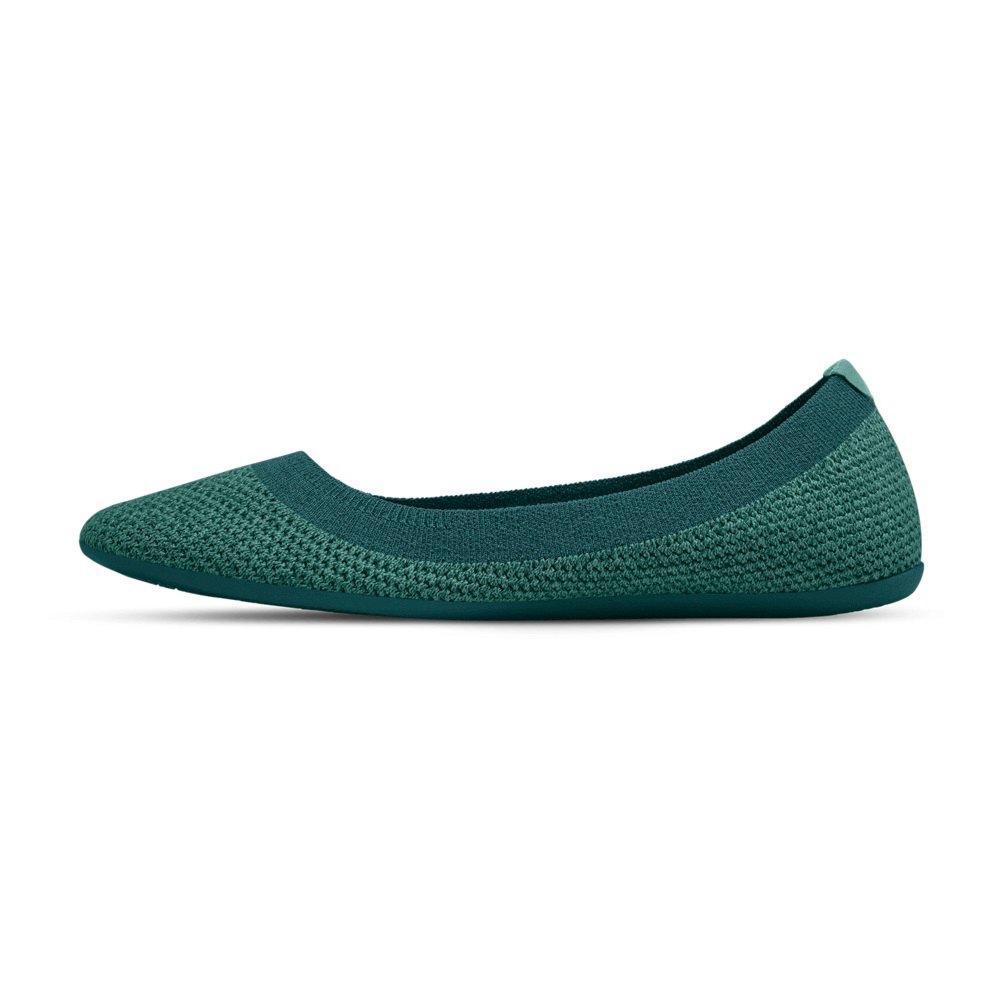 Allbirds Tree Breezers - Chaussures Plates Vert Femme | IAN-36565486