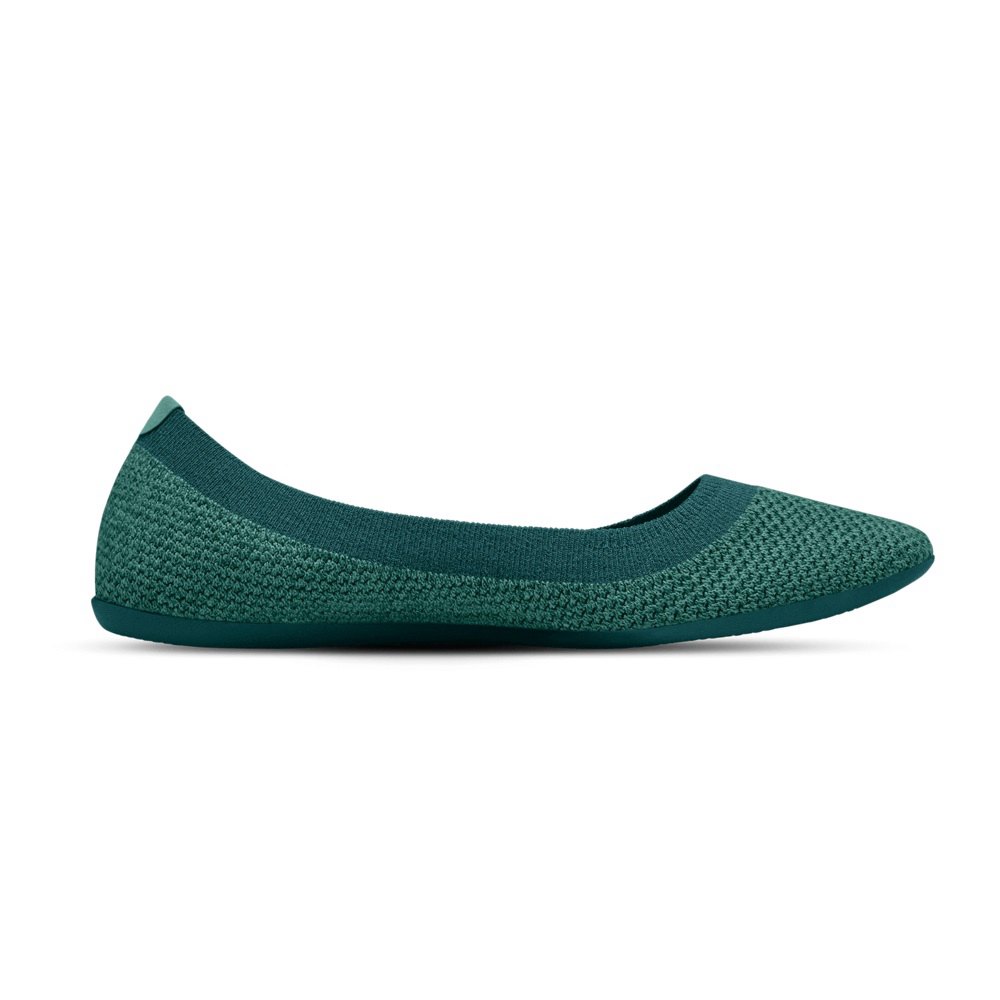 Allbirds Tree Breezers - Chaussures Plates Vert Femme | IAN-36565486