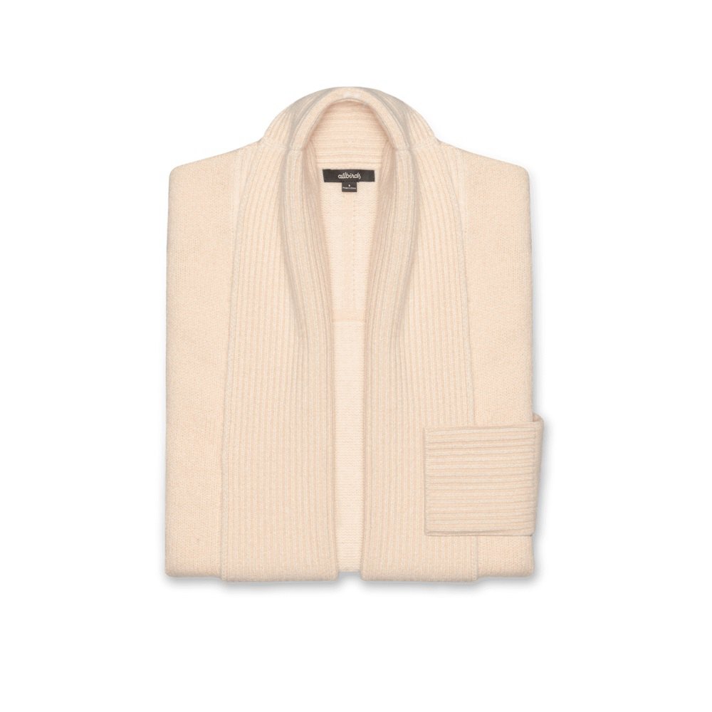 Allbirds Laine Cardi Long - Pull Beige Femme | XUJ-98470270