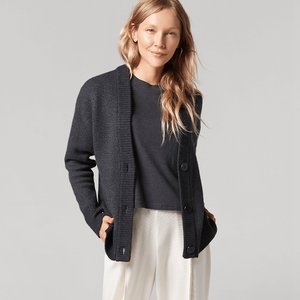 Allbirds Laine Cardi - Pull Grise Foncé Femme | MCU-32407767