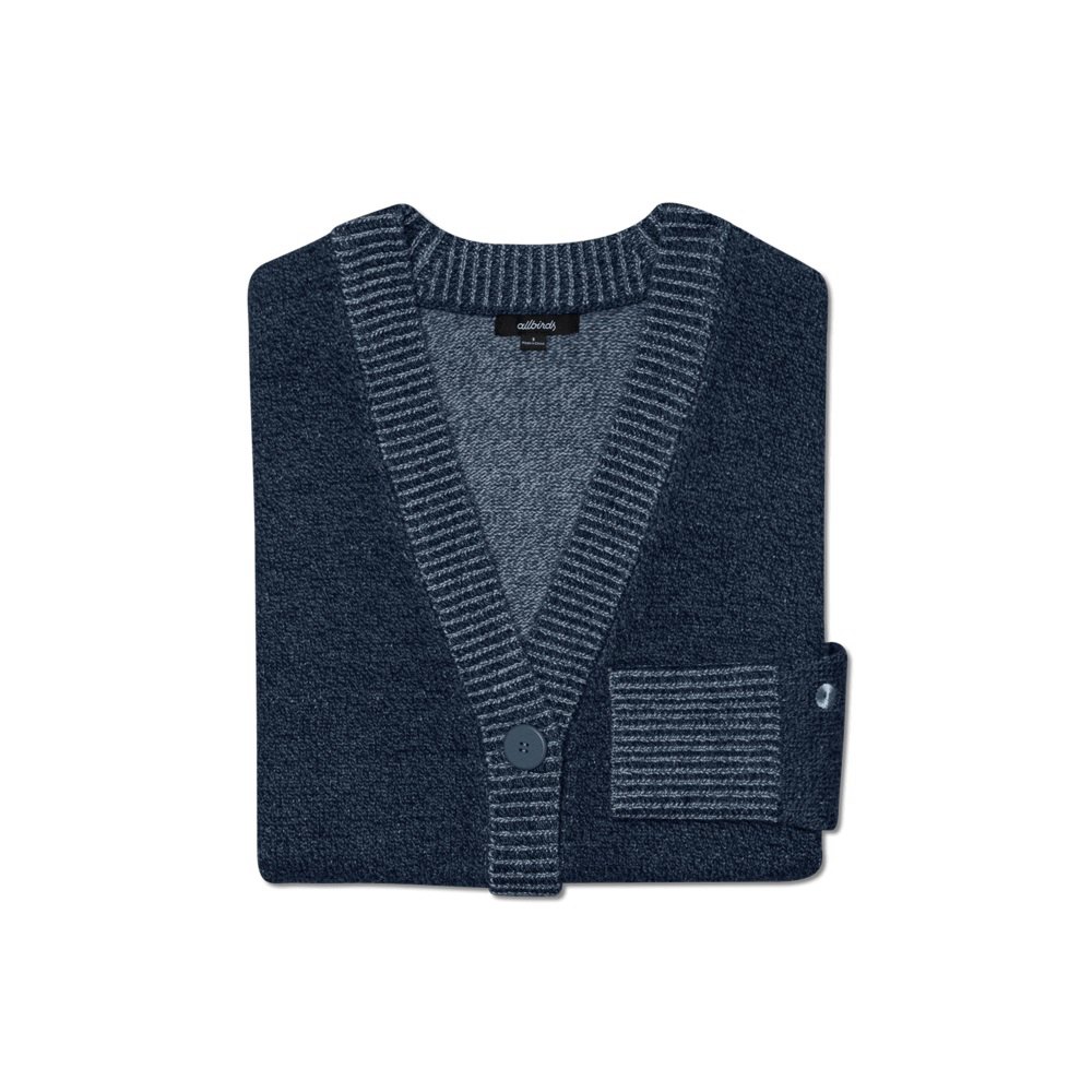 Allbirds Laine Cardi - Pull Bleu Marine Femme | ECZ-35514917