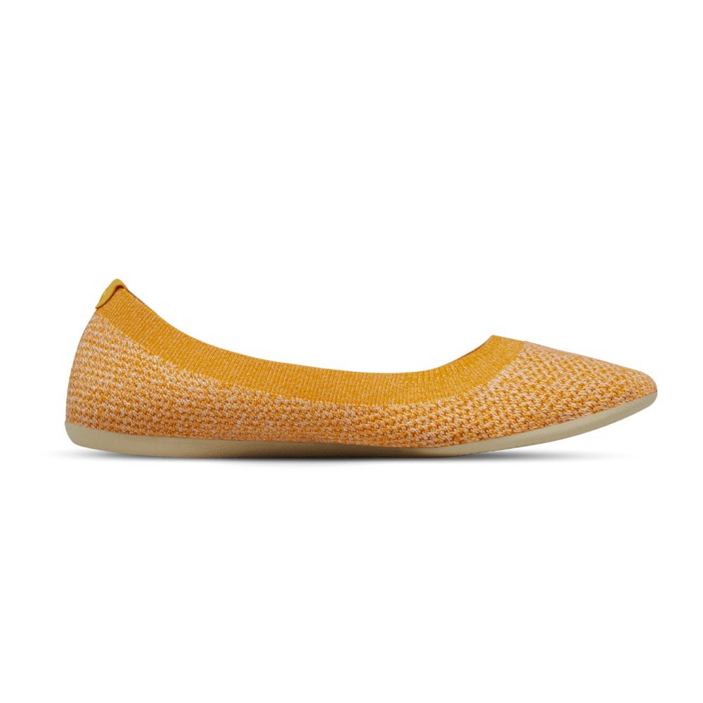 Allbirds Tree Breezers - Chaussures Plates Jaune Femme | QAA-06542333