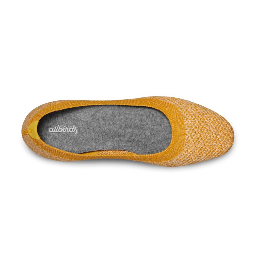 Allbirds Tree Breezers - Chaussures Plates Jaune Femme | QAA-06542333