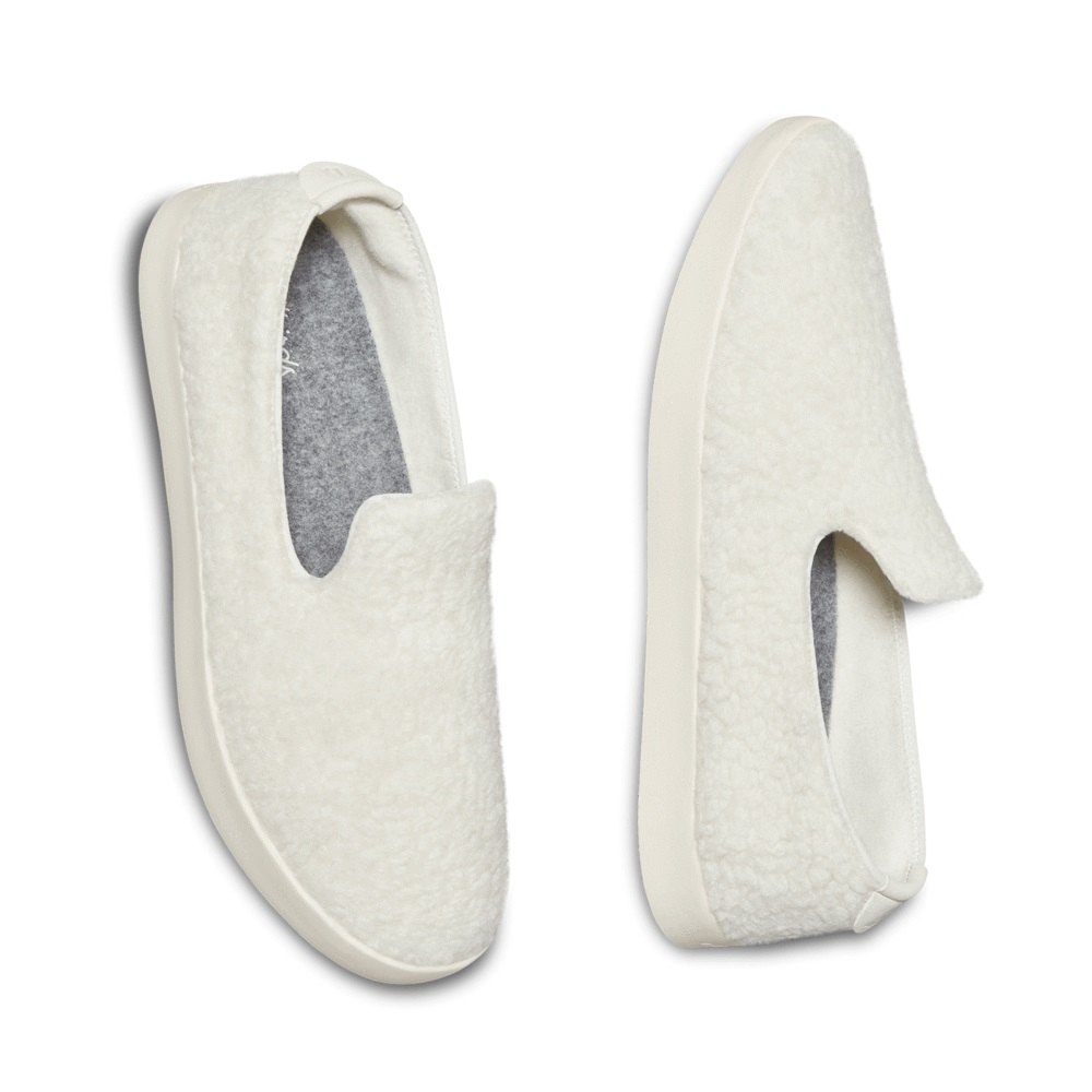 Allbirds Wool Lounger Fluffs - Slip On Blanche Femme | SRA-09947113