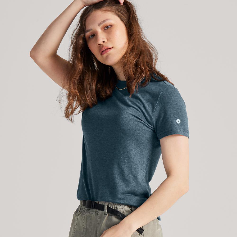 Allbirds Trinoxo? Classic Fit - Tee Shirt Bleu Femme | LLH-56179101