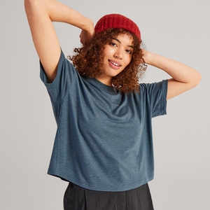 Allbirds Trinoxo? Relaxed Fit - Tee Shirt Bleu Femme | EIF-53183666