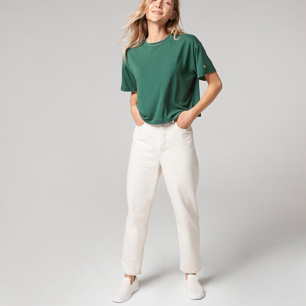 Allbirds Trinoxo? Relaxed Fit - Tee Shirt Vert Femme | SDF-84135830