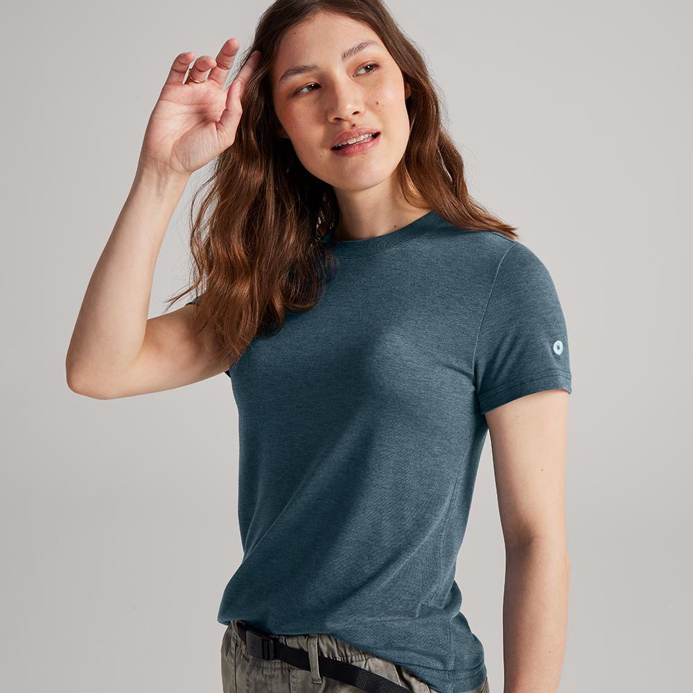 Allbirds Trinoxo? Classic Fit - Tee Shirt Bleu Femme | LLH-56179101