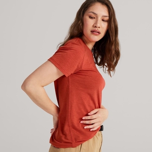 Allbirds Trinoxo? Classic Fit - Tee Shirt Rouge Femme | IJE-89815129