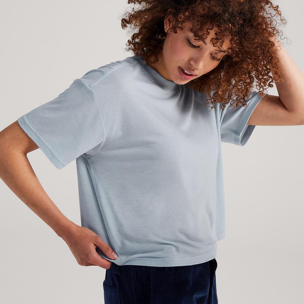 Allbirds Trinoxo? Relaxed Fit - Tee Shirt Grise Femme | WHY-44910943