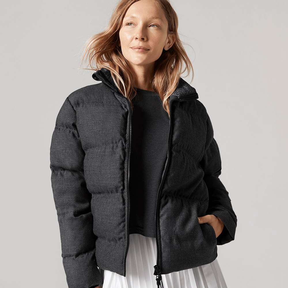 Allbirds Trino? Puffer - Vestes Grise Foncé Femme | KBP-96155278