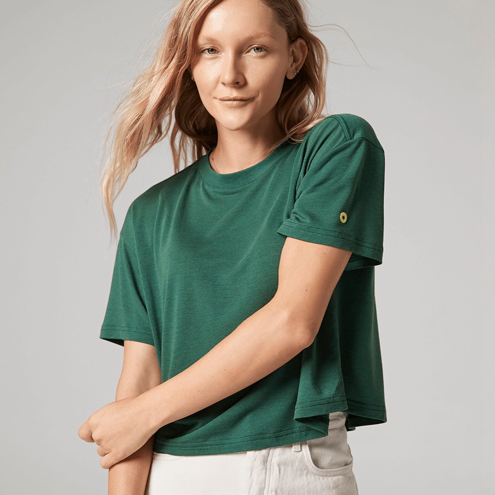 Allbirds Trinoxo? Relaxed Fit - Tee Shirt Vert Femme | SDF-84135830