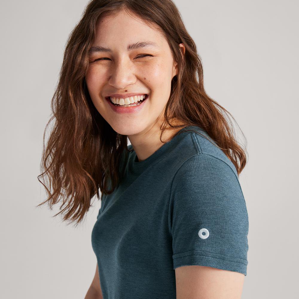 Allbirds Trinoxo? Classic Fit - Tee Shirt Bleu Femme | LLH-56179101