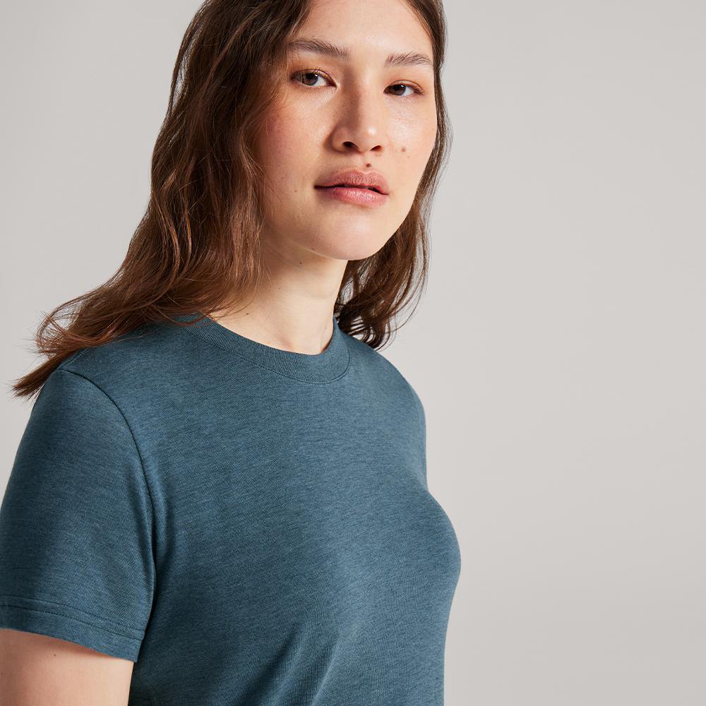 Allbirds Trinoxo? Classic Fit - Tee Shirt Bleu Femme | LLH-56179101