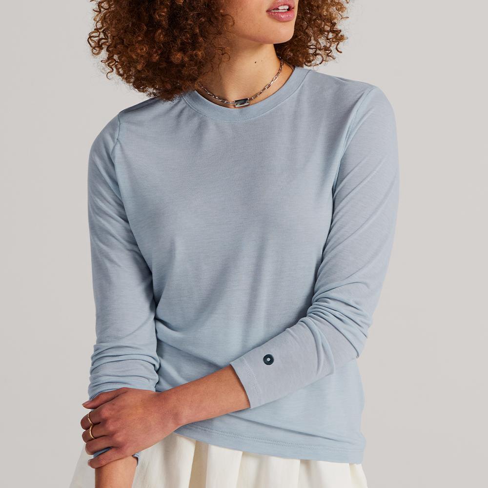 Allbirds Trinoxo? Longue Sleeve - Tee Shirt Grise Femme | WEC-05114639