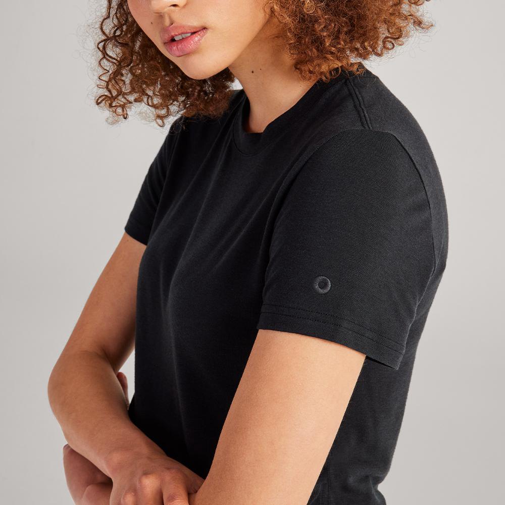 Allbirds Trinoxo? Classic Fit - Tee Shirt Noir Femme | MVM-83344860