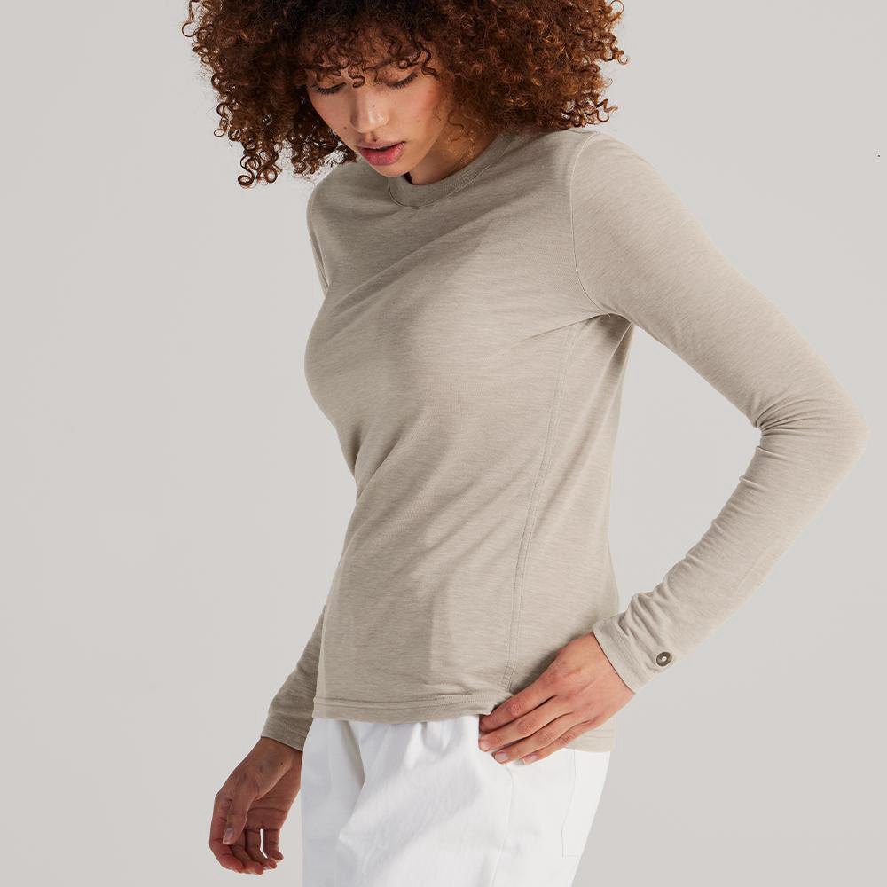 Allbirds Trinoxo? Longue Sleeve - Tee Shirt Grise Femme | WTE-56687220