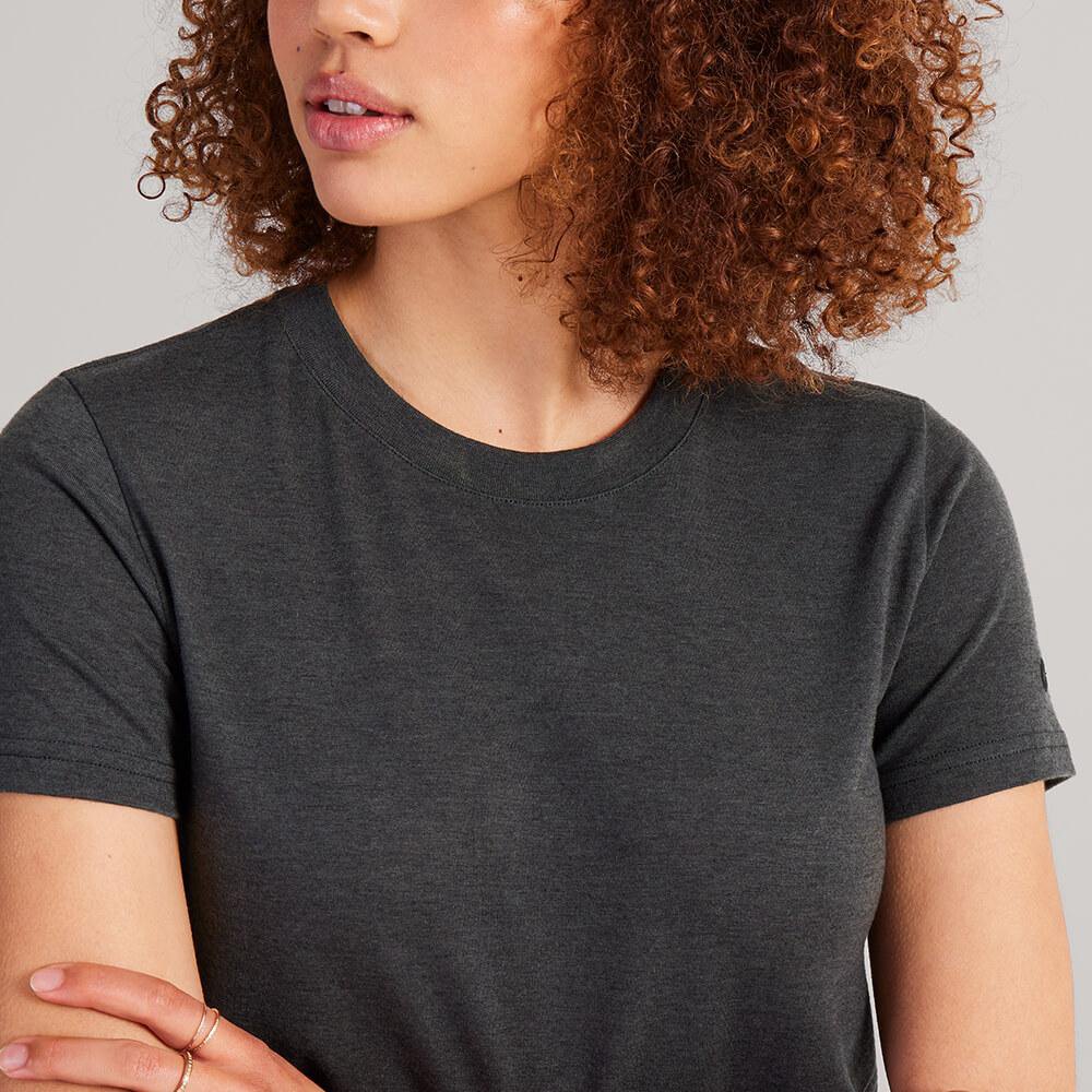 Allbirds Trinoxo? Classic Fit - Tee Shirt Grise Foncé Femme | JIV-87523230