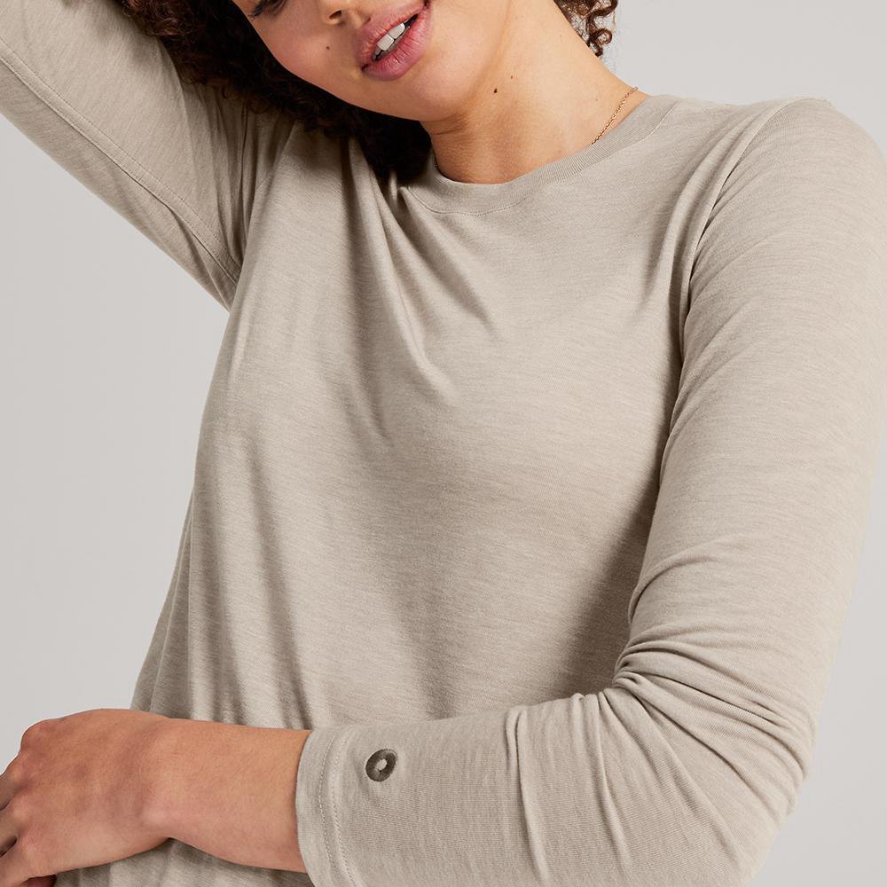 Allbirds Trinoxo? Longue Sleeve - Tee Shirt Grise Femme | WTE-56687220