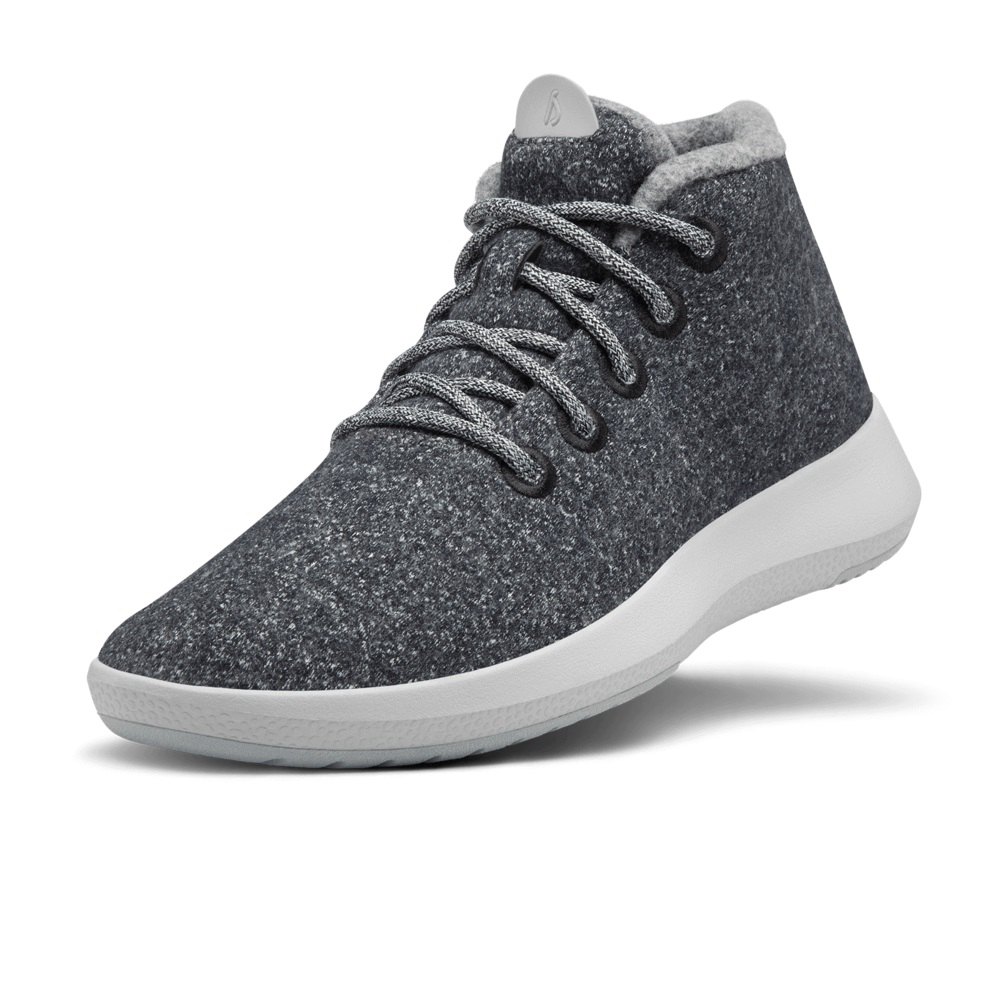 Allbirds Wool Runner-Up Mizzles - Bottes Grise Foncé Homme | EXE-36101083