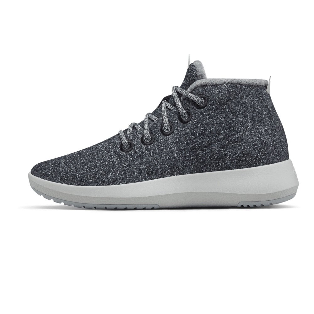 Allbirds Wool Runner-Up Mizzles - Bottes Grise Foncé Homme | EXE-36101083